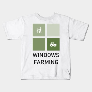 Windows Farming Kids T-Shirt